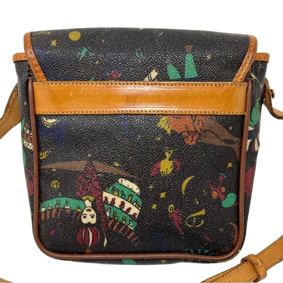 Vintage Piero Guidi Magic Circus Classic Small Leather Crossbody Shoulder Bag - Picture 3 of 11